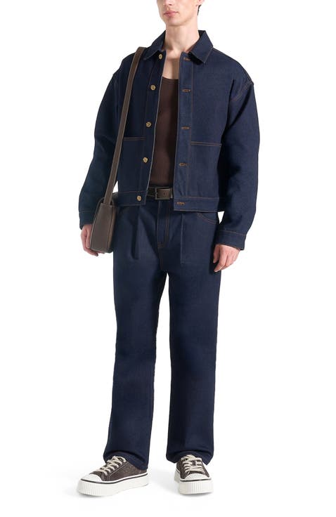 Arnault Pleated Denim Jeans