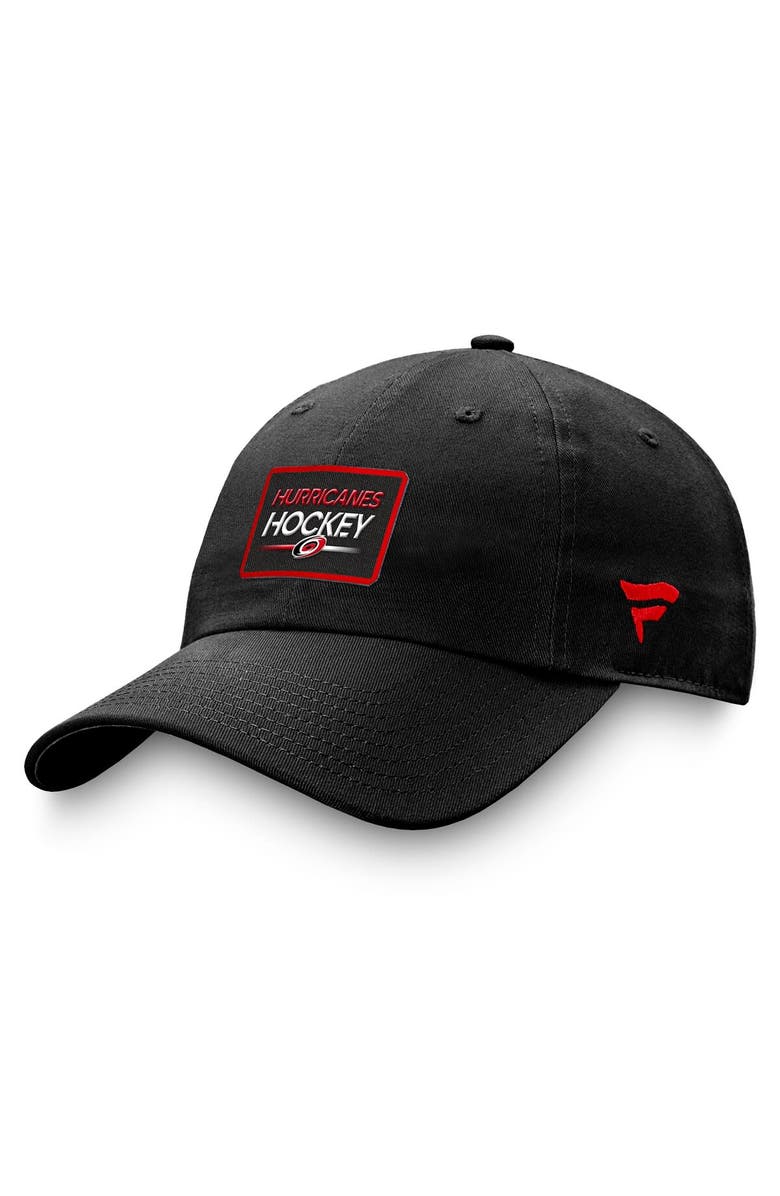 FANATICS Men's Fanatics Branded Black Carolina Hurricanes Authentic Pro Prime Adjustable Hat, Main, color,