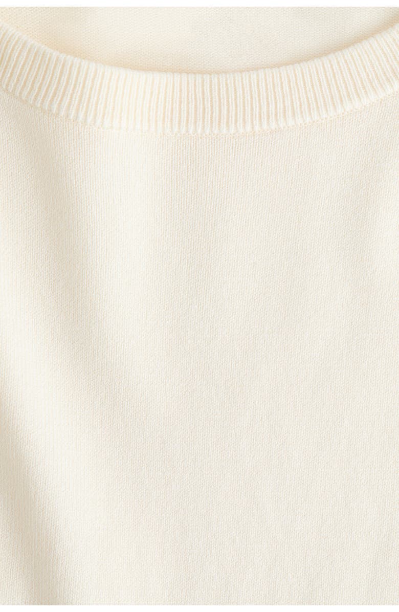 H&M Fine-knit Top, Alternate, color, Cream