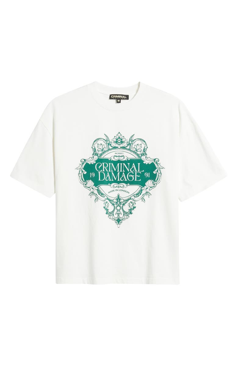 CRIMINAL DAMAGE Opulence Graphic T-Shirt, Alternate, color, Off-White