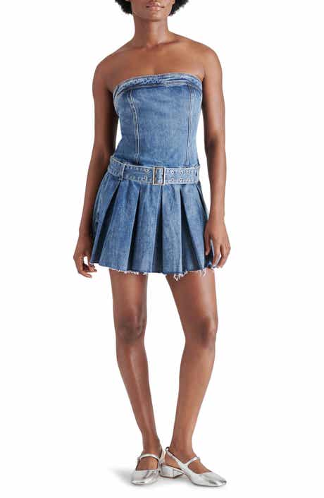 Steve Madden Rowe Strapless Denim Minidress