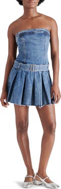 Steve Madden Rowe Strapless Denim Minidress