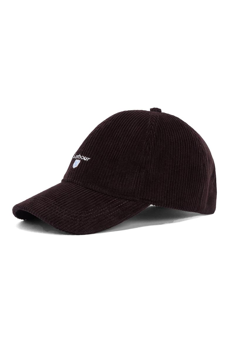 Preston Adjustable Corduroy Baseball Cap, Main, color, BROWN