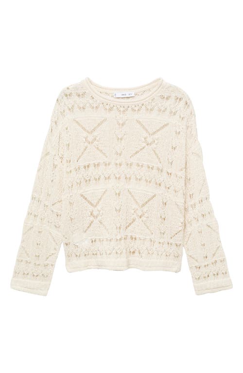 MANGO MANGO OPENWORK SWEATER 