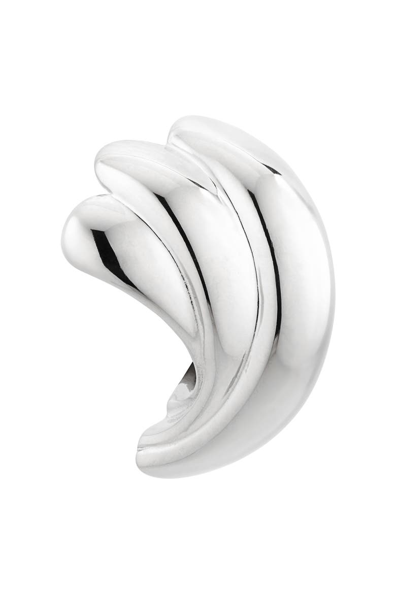 The Magda Stud Earrings, Alternate, color, SILVER