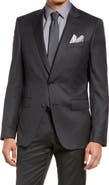 BOSS Slim Fit Solid Wool Suit Jacket