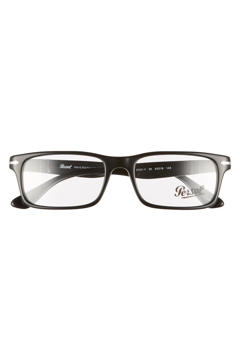 55mm Rectangle optical glasses, Alternate, color, BLACK