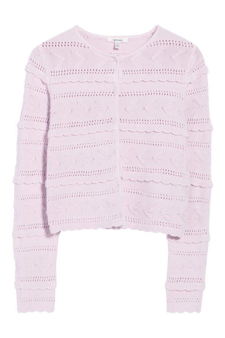 Giovanna Open Stitch Cardigan, Alternate, color, ORCHID