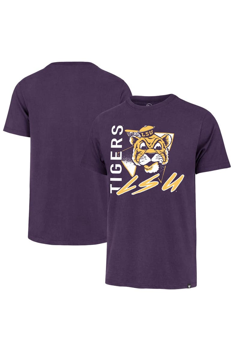 Men's '47 Purple LSU Tigers Side Arm Franklin T-Shirt, Main, color, Purple