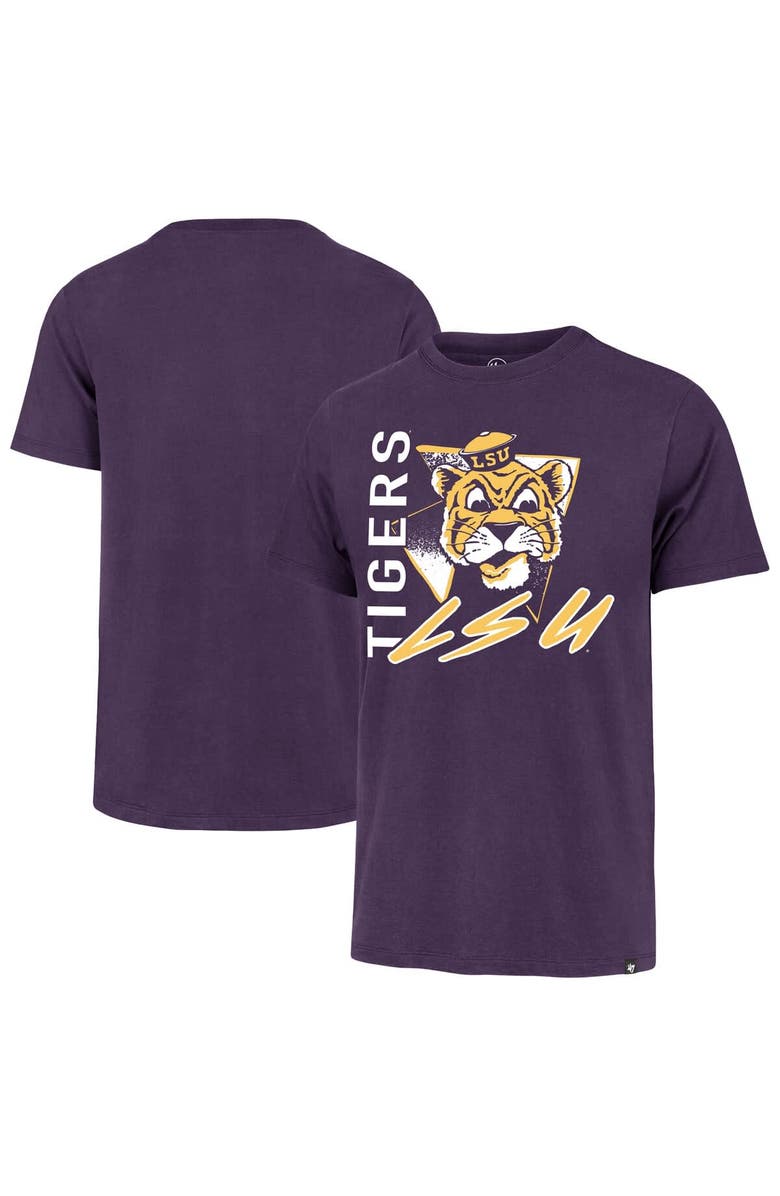 '47 Men's '47 Purple LSU Tigers Side Arm Franklin T-Shirt, Main, color, Purple