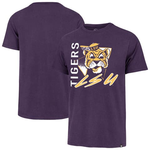 Men's '47 Purple LSU Tigers Side Arm Franklin T-Shirt