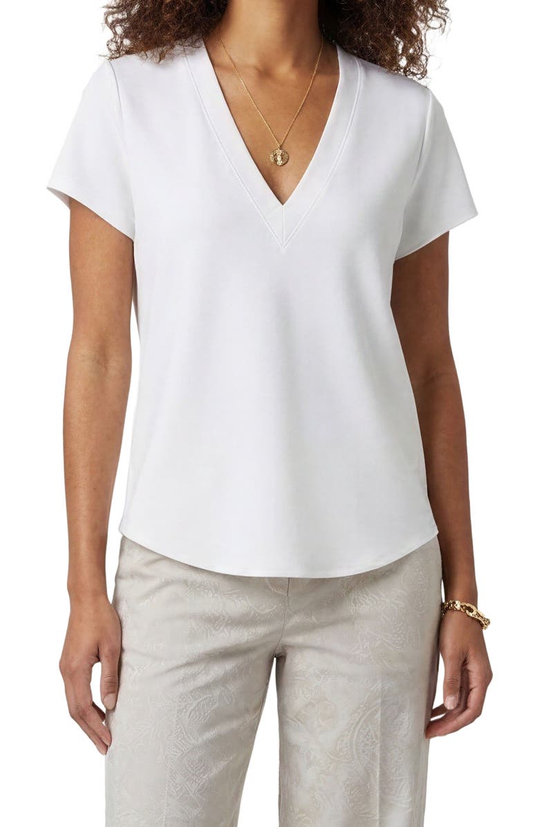 Lords of Harlech Womens V-neck Top, Alternate, color, White