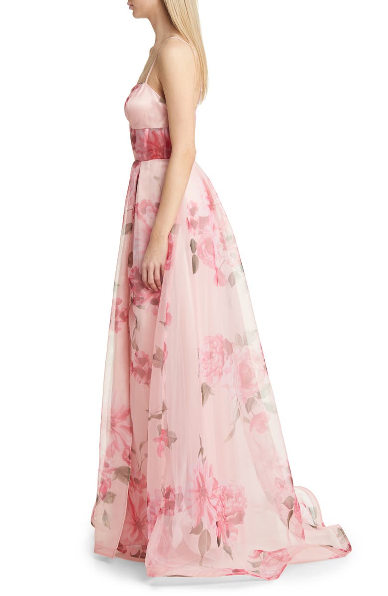 NEXT UP Floral Corset A-Line Ballgown, Alternate, color, 