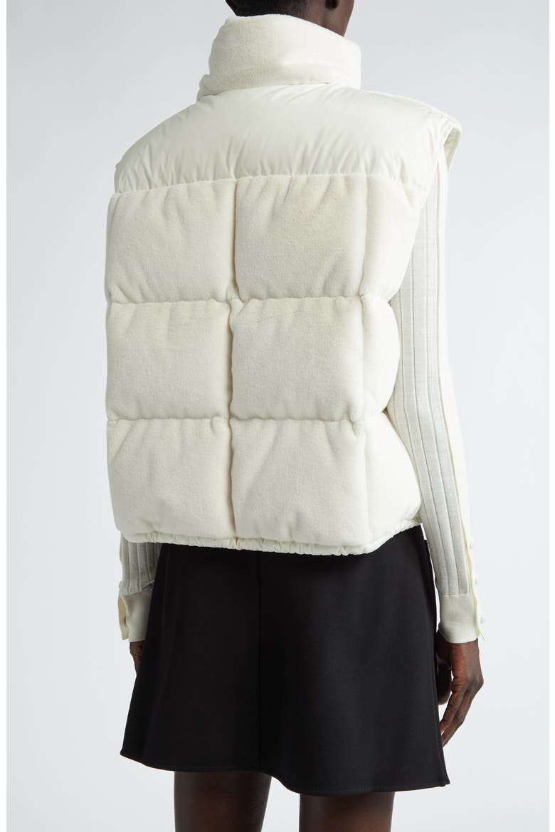 Arques Quilted Fleece Down Vest, Alternate, color, EGGNOG