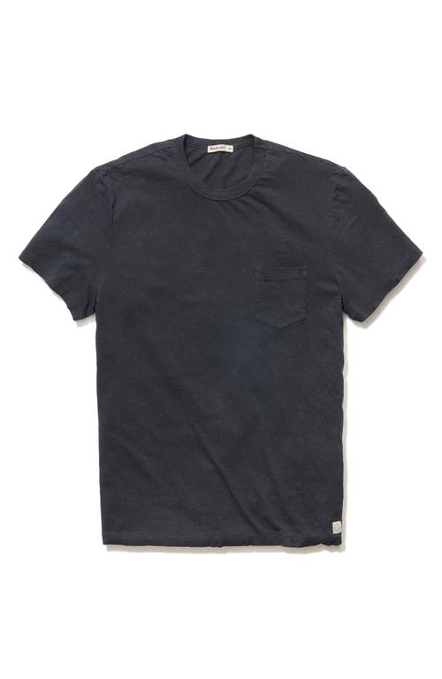 Marine Layer Relaxed Fit Hemp & Cotton T-shirt In Black