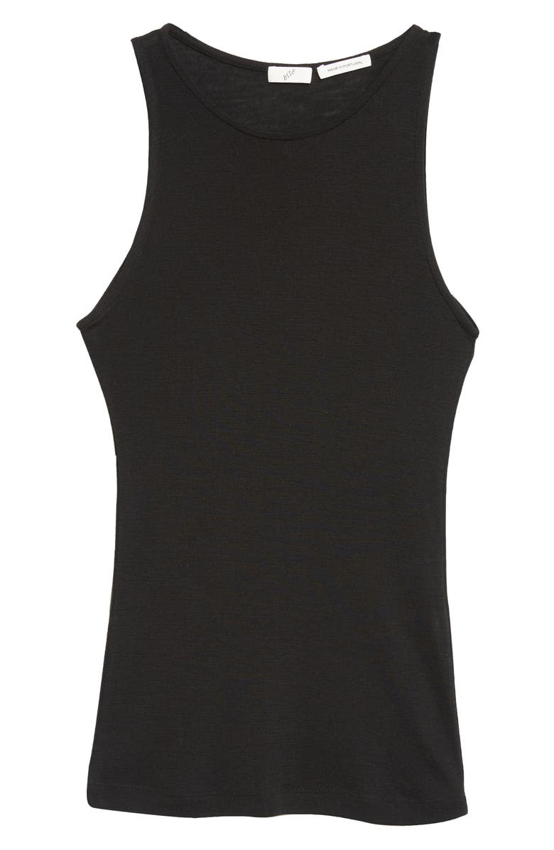 BITE Studios Fine Wool Tank, Alternate, color, Black
