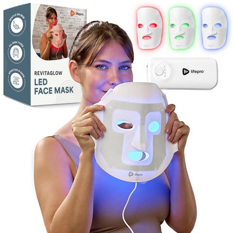 Silicone LED Face Mask Redlight therapy with RBG light Portable LED mask