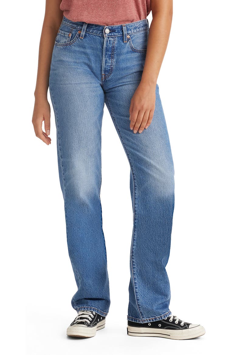 501® '90s Lightweight Straight Leg Jeans, Main, color, BOLD UNDERLINE LTW