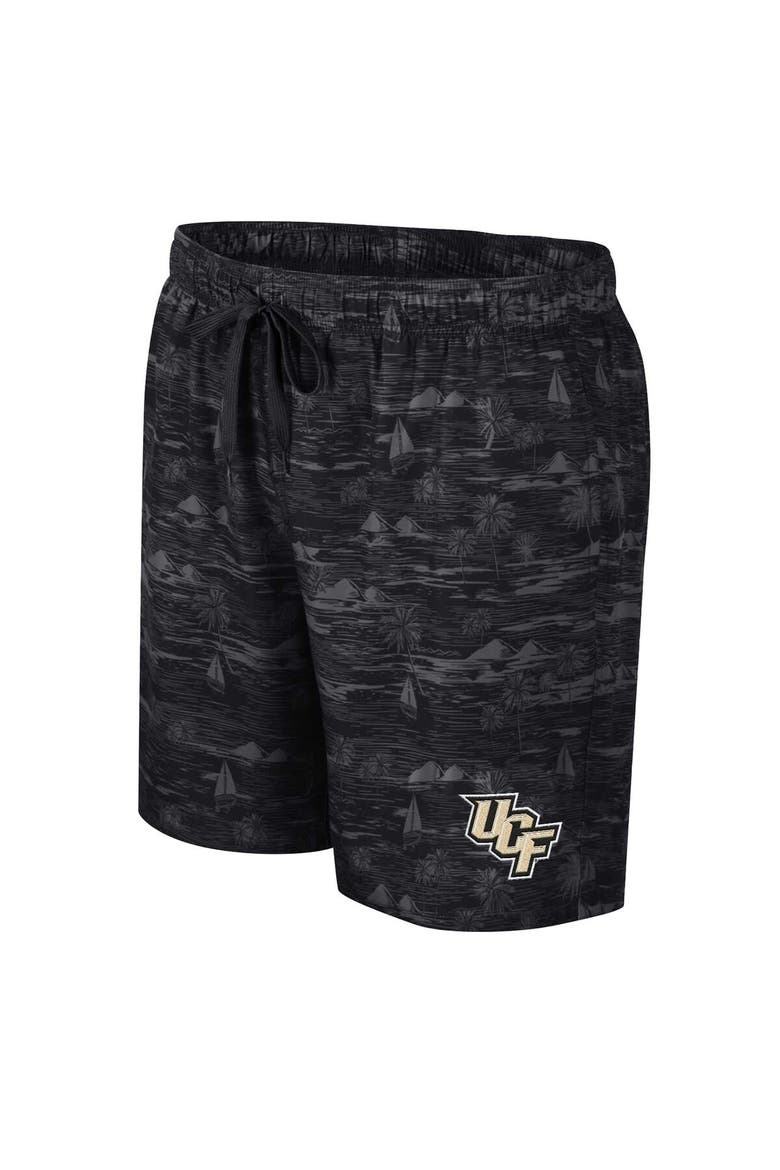 Men's Colosseum Black UCF Knights Ozark Swim Shorts, Alternate, color, Black