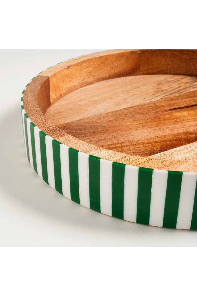 Nohar Tom Wood Tray Curated Decor, Alternate, color, Green