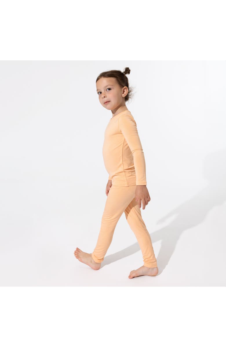 Bellabu Bear Kids' Peach Fuzz Set of 2 Piece Pajamas, Alternate, color, 