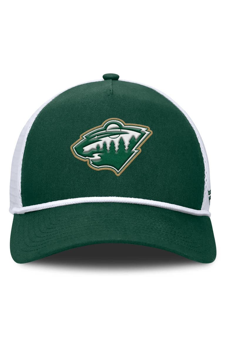 FANATICS Men's Fanatics Green/White Minnesota Wild Bermuda A-Frame Adjustable Hat, Alternate, color, Green