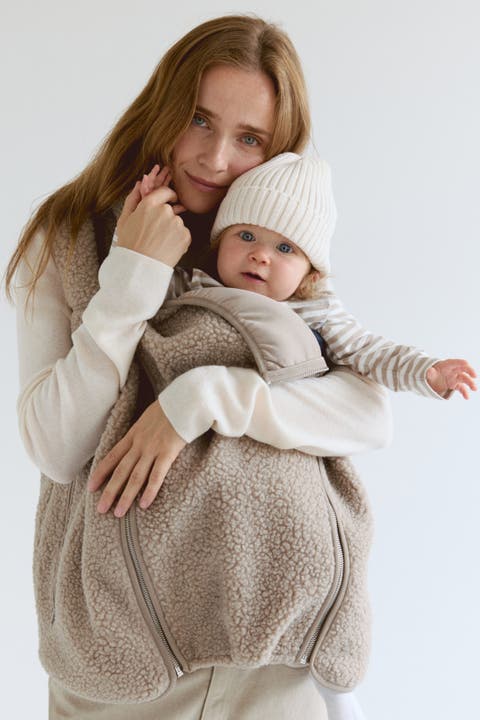 Mama Before & After Babywearing Teddy Fleece Vest