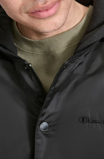 Water Resistant Hooded Bomber Jacket