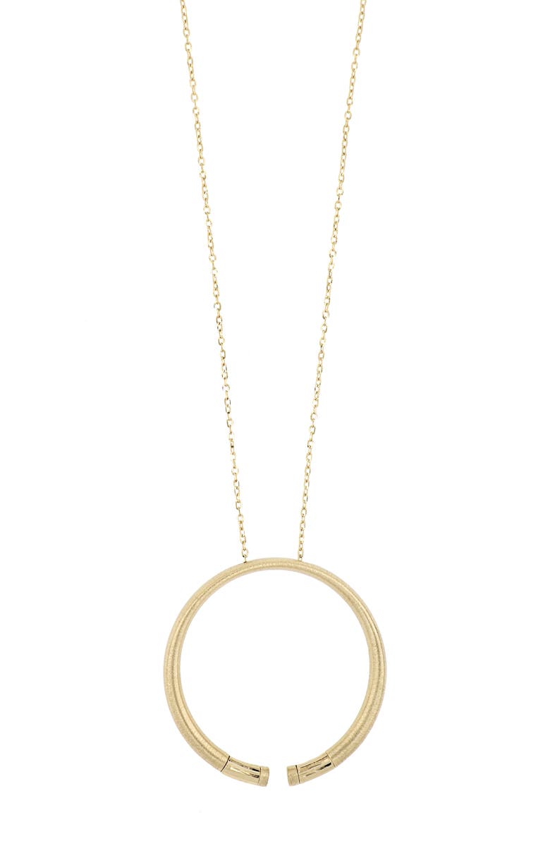 Bony Levy Ofira 14K Yellow Gold Open Circle Pendant Necklace, Main, color, 