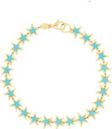 The Lovery Fine Jewelry Turquoise Star Bracelet