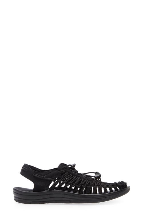 Keen Uneek Slingback Sandal In Black/black