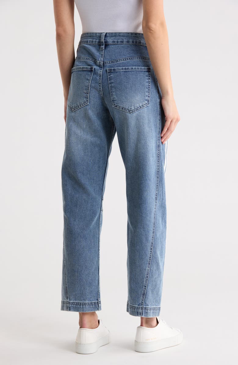 STS Blue Harley Ultra High Waist Stripe Barrel Leg Jeans, Alternate, color, Swansea