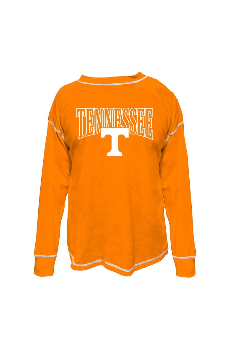 Women's Fanatics Tennessee Orange Tennessee Volunteers Plus Size Contrast Stitch Sweatshirt, Main, color, Tennessee Orange