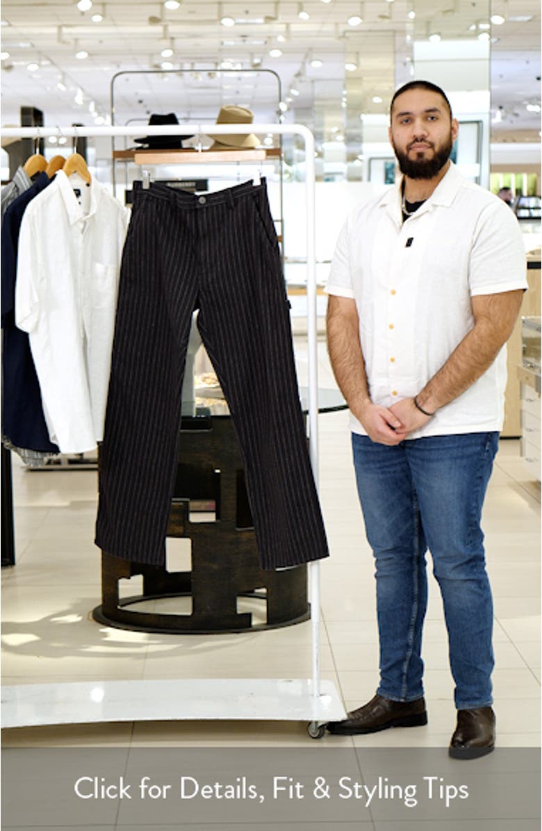 Service Stripe Canvas Carpenter Pants, sales video thumbnail