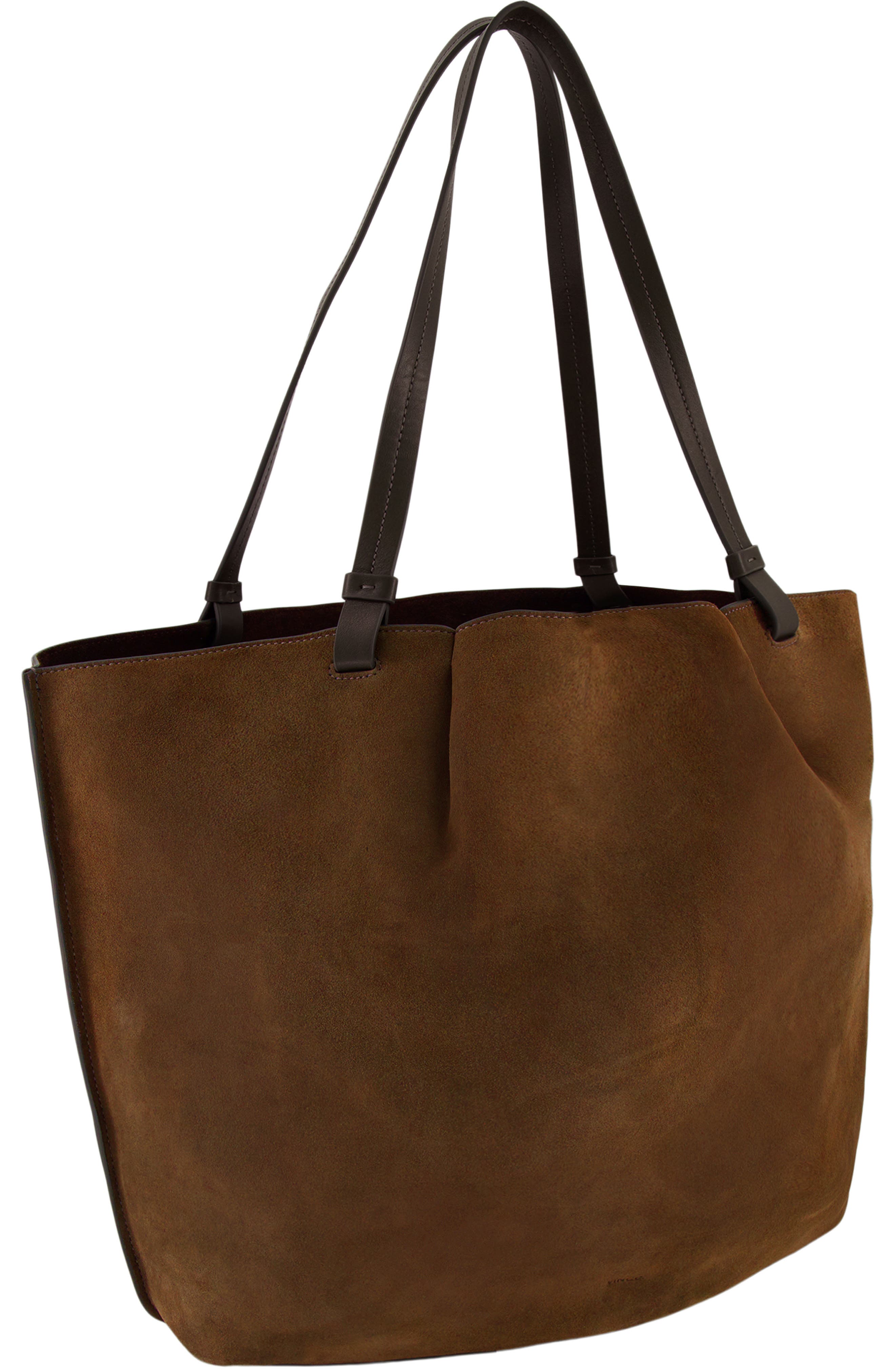 Vince Ava Leather Tote, Alternate, color, Chocolate