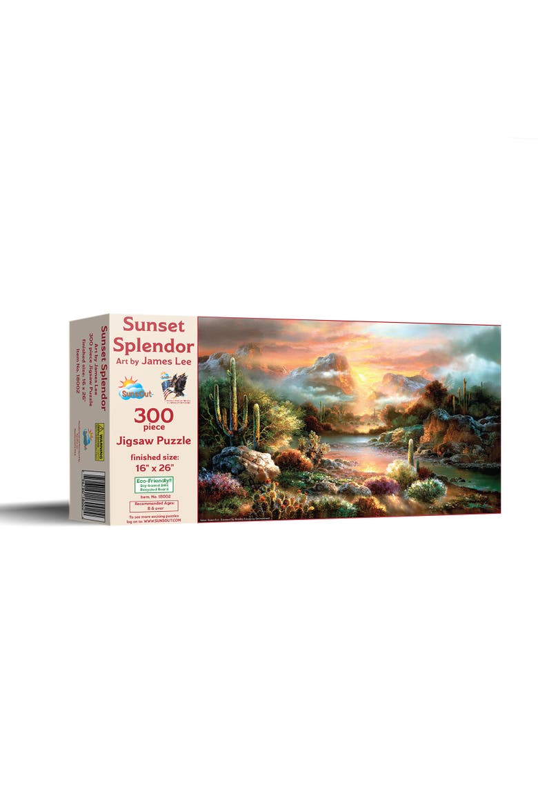 Sunset Splendor 300 piece Jigsaw Puzzle for Adults, Main, color, Multicolor