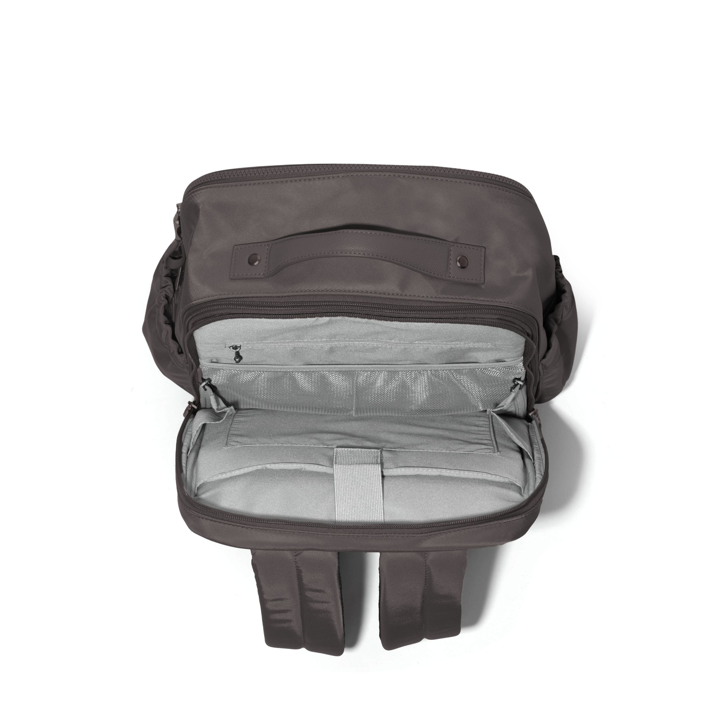 BAGGALLINI Tribeca Expandable Laptop Backpack, Alternate, color, Smoke Twill