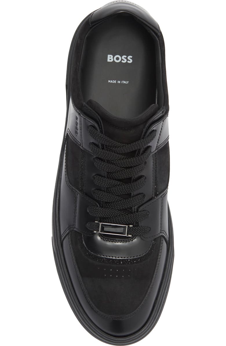BOSS Gary Tenn Sneaker, Alternate, color, Black