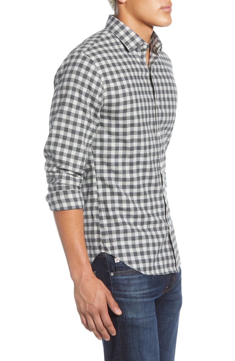 Bonobos Slim Fit Check Button-Up Flannel Shirt, Alternate, color, 