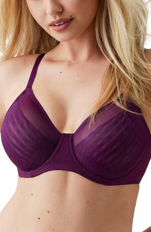 Wacoal Elevated Allure Full Coverage Underwire Bra In Purple