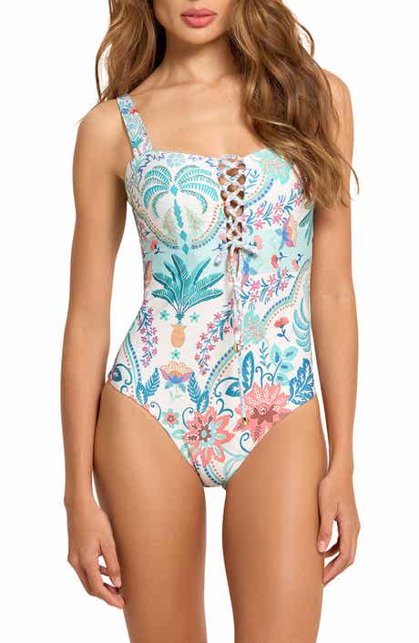 Cosita Linda Lace-Up One-Piece Swimsuit