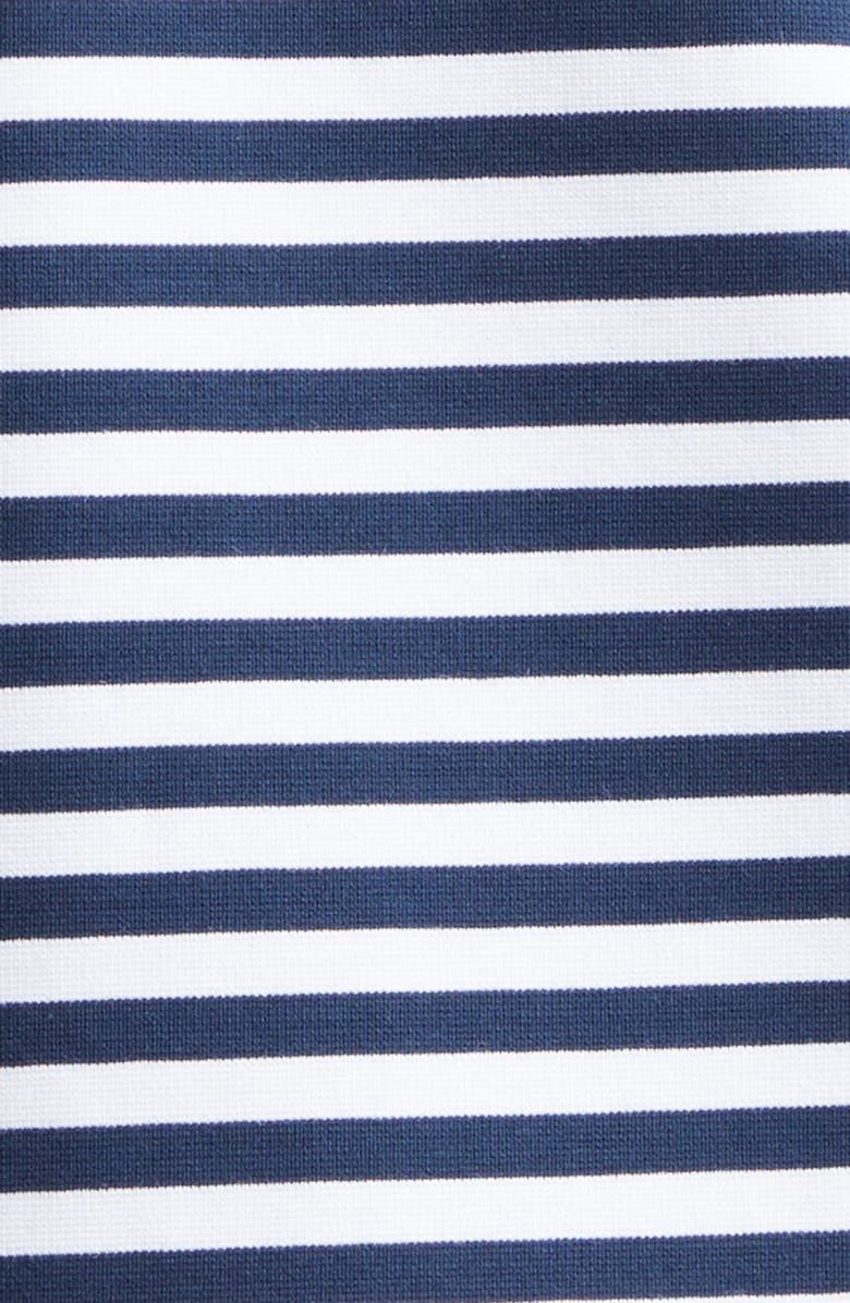 Moncler Stripe Stretch Cotton T-Shirt, Alternate, color, Blue