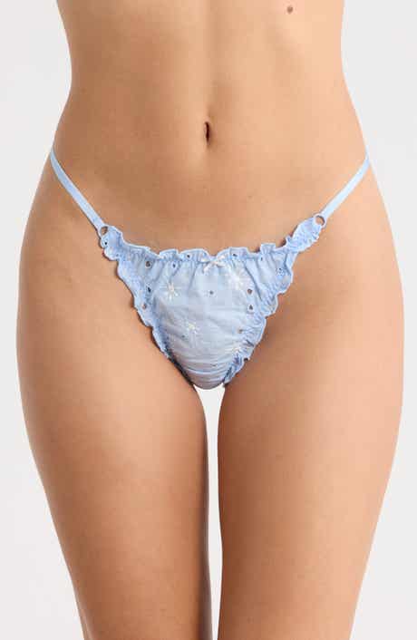 Eyelet Lace Thong