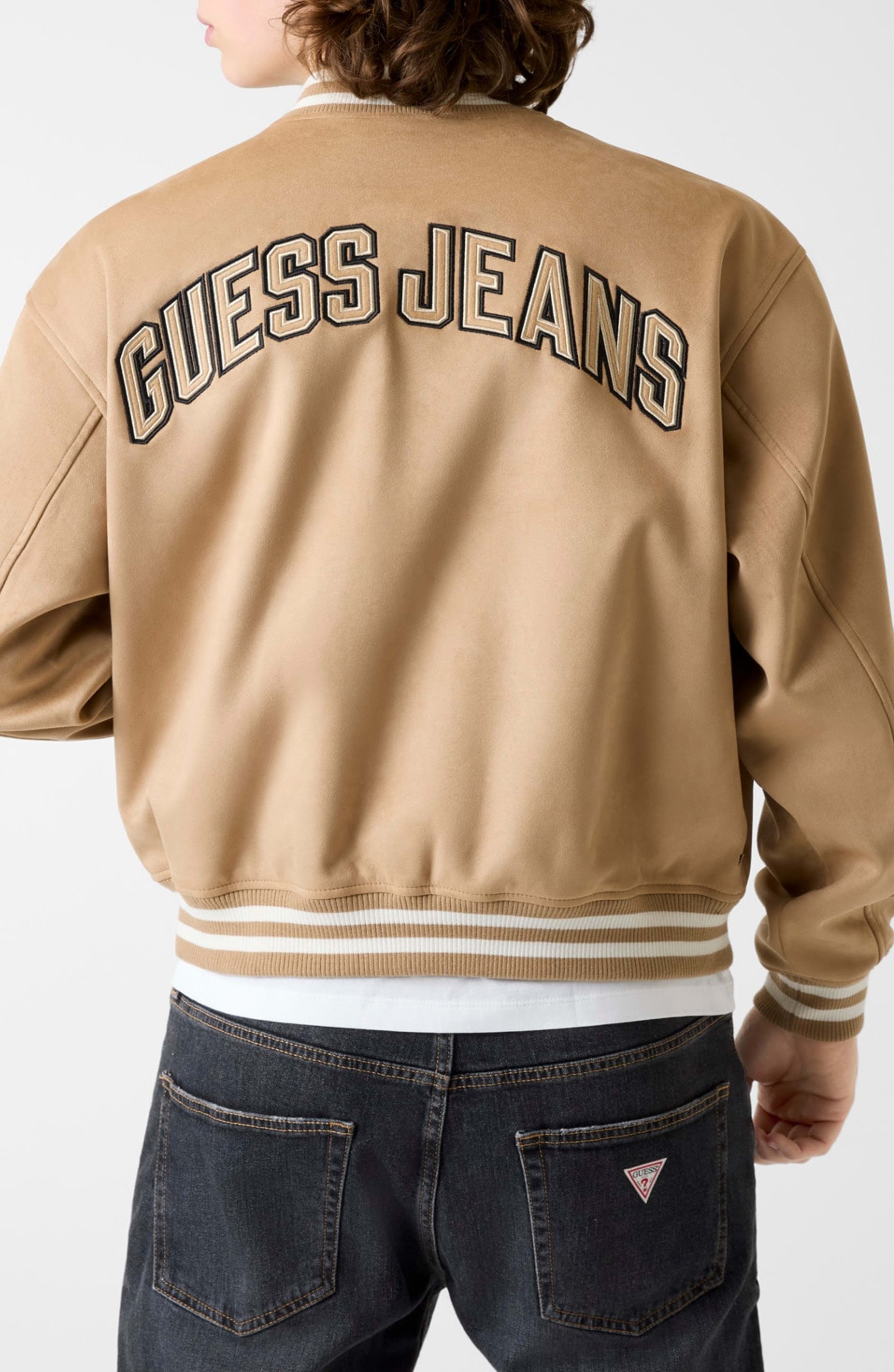 Faux Suede Bomber Jacket - image 4