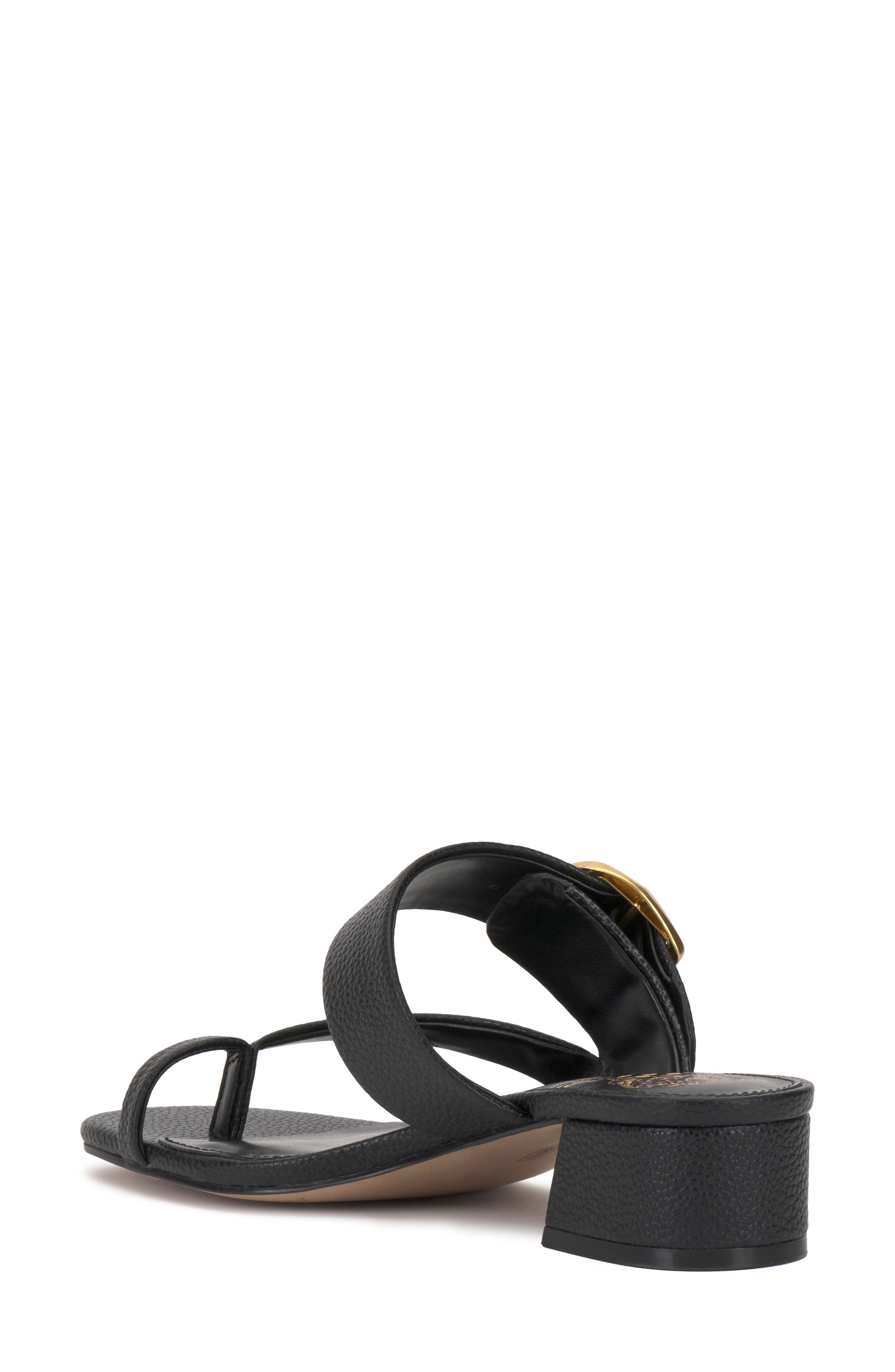 Vince Camuto Laynnie Toe Loop Sandal, Alternate, color, Black Pl Souffle