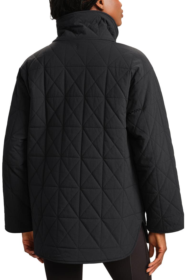 Monterey Water Repellent Quilted Jacket, Alternate, color, PURE BLACK