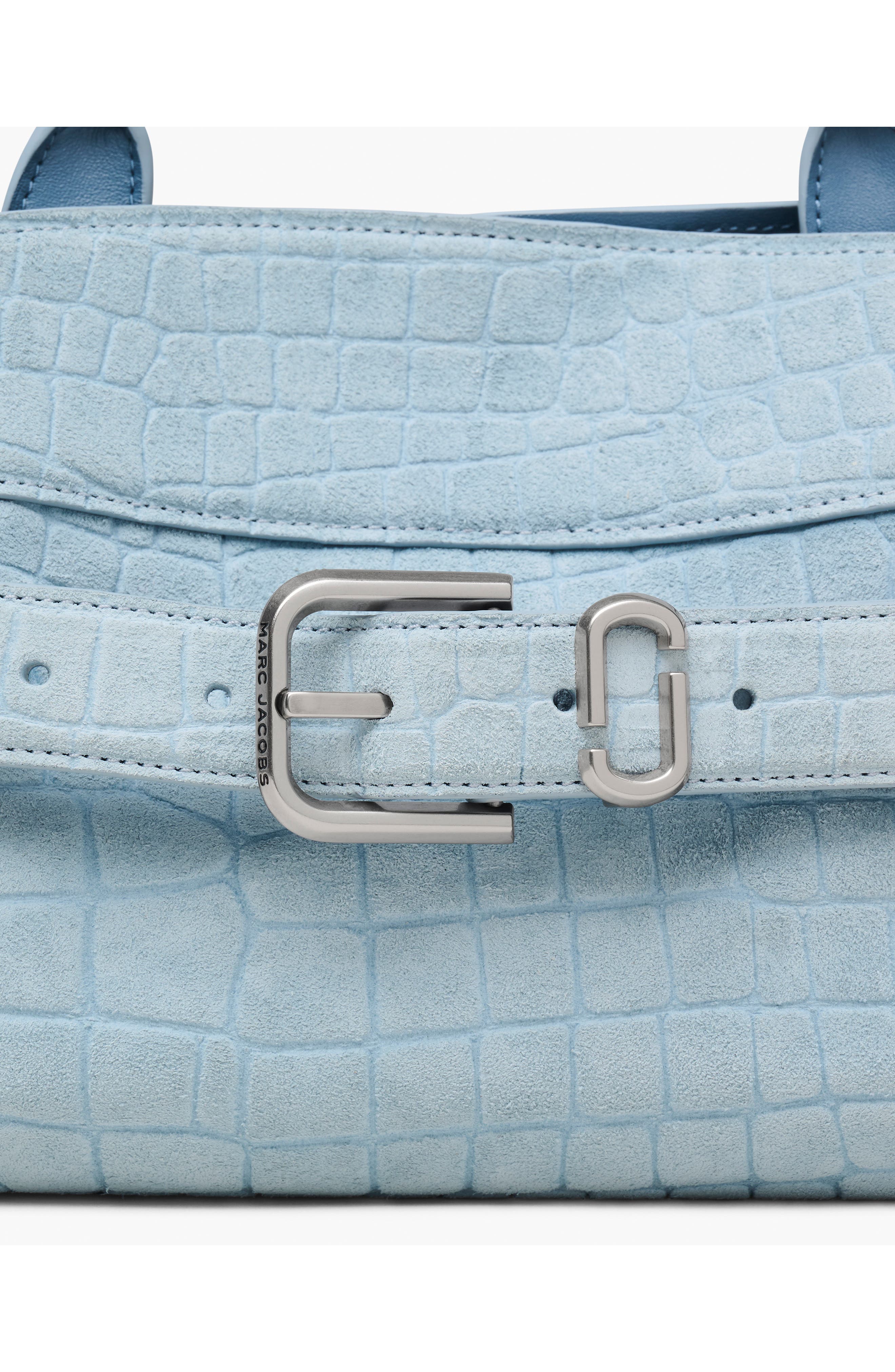 Marc Jacobs The Small Dakota Croc Embossed Suede Satchel | Nordstrom