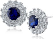 CZ by Kenneth Jay Lane Halo Stud Earrings