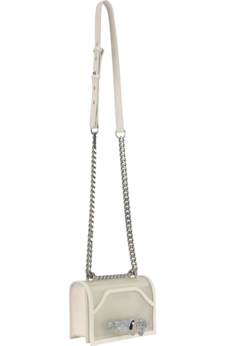 Alexander McQueen Puma Mini Jeweled Shoulder Bag, Alternate, color, White