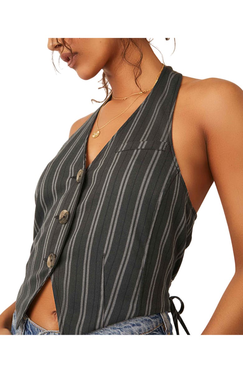 Free People Dakota Stripe Halter Vest, Alternate, color,